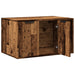 Kattenbakkast 80x50x45 cm bewerkt hout oud houtkleurig