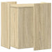 Kattenbakkast 42x42x51 cm bewerkt hout sonoma eikenkleurig