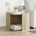 Kattenbakkast 53x53x51 cm bewerkt hout sonoma eikenkleurig