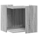 Kattenbakkast 53x53x51 cm bewerkt hout grijs sonoma eikenkleur