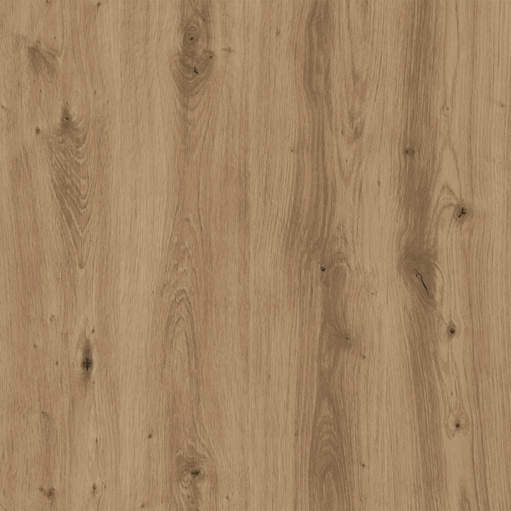 Kattenbakkast 53x53x51 cm bewerkt hout artisanaal eikenkleurig