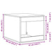 Kattenbakkast 47x59x42 cm bewerkt hout wit