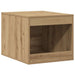 Kattenbakkast 47x59x42 cm bewerkt hout artisanaal eikenkleurig