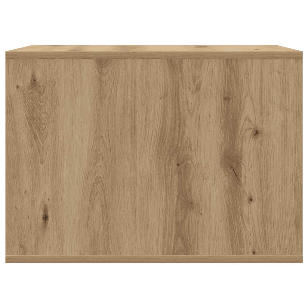 Kattenbakkast 47x59x42 cm bewerkt hout artisanaal eikenkleurig