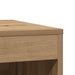 Kattenbakkast 47x59x42 cm bewerkt hout artisanaal eikenkleurig