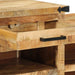 Bank met lade met opslag Bruin 110 x 35 x 50 cm Ruw Mango