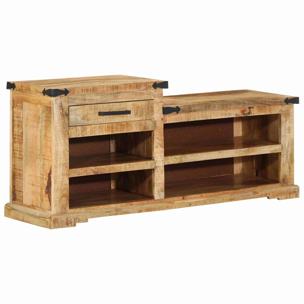 Bank met lade met opslag Bruin 110 x 35 x 50 cm Ruw Mango