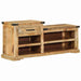 Bank met lade met opslag Bruin 110 x 35 x 50 cm Ruw Mango