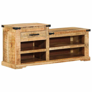 Bank met lade met opslag Bruin 110 x 35 x 50 cm Ruw Mango