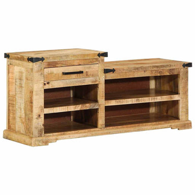 Bank met lade met opslag Bruin 110 x 35 x 50 cm Ruw Mango