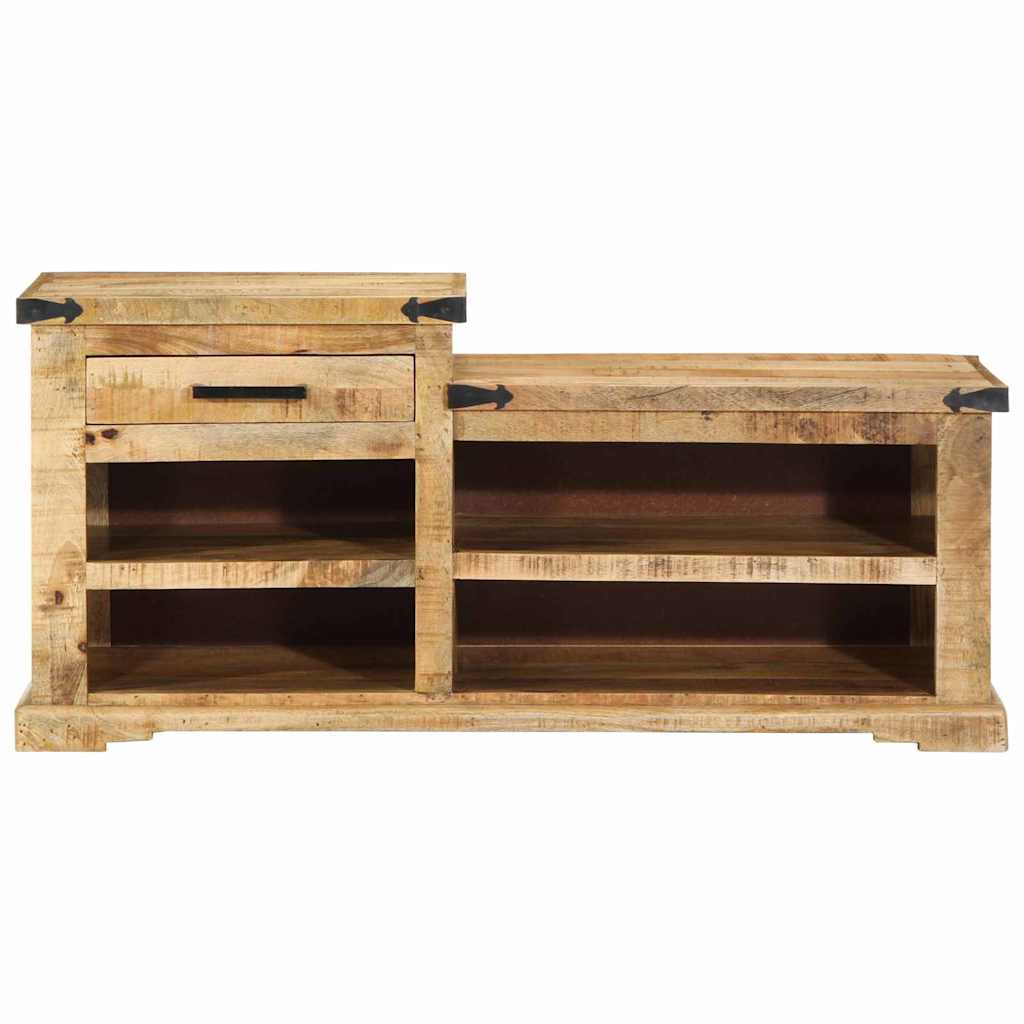 Bank met lade met opslag Bruin 110 x 35 x 50 cm Ruw Mango