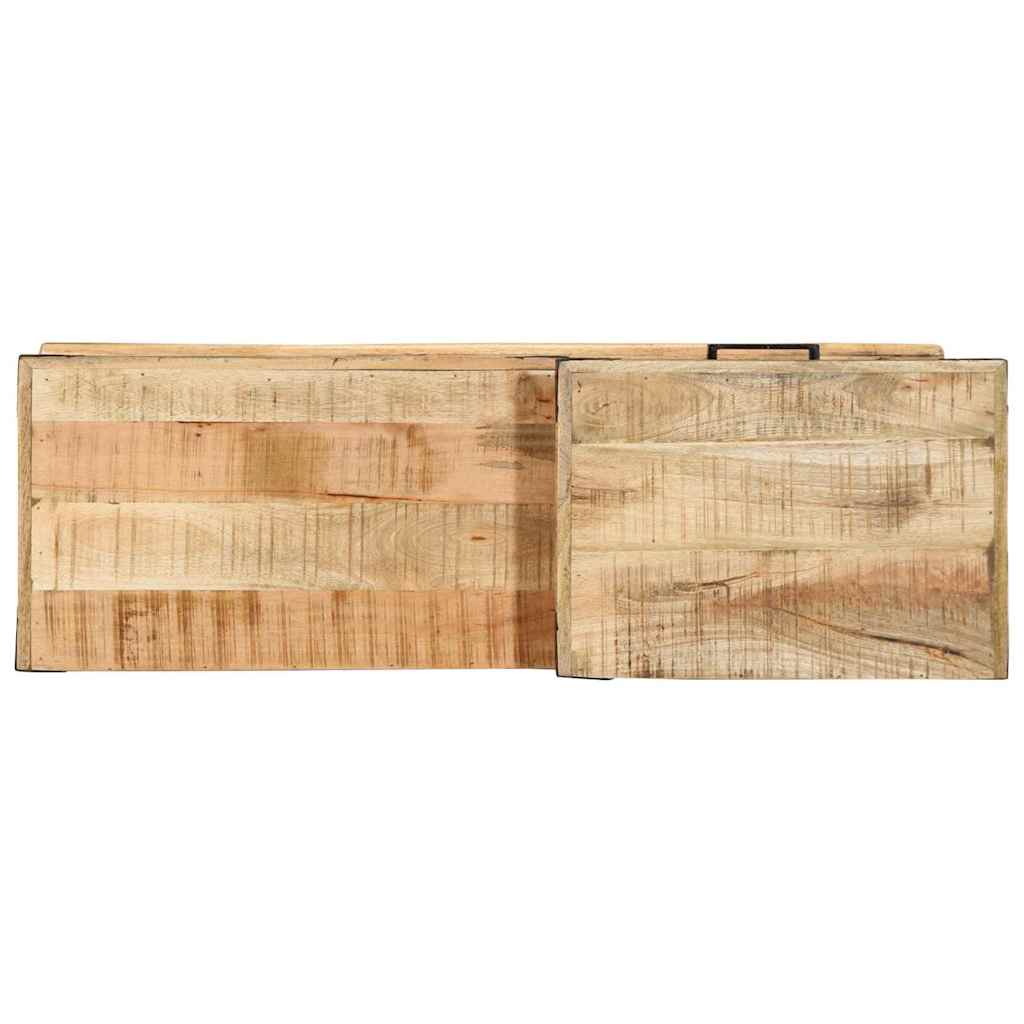 Bank met lade met opslag Bruin 110 x 35 x 50 cm Ruw Mango