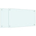 Spatschermen keuken 2 st 70x40 cm gehard glas wit