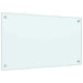 Spatschermen keuken 2 st 70x40 cm gehard glas wit