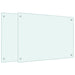Spatschermen keuken 2 st 70x50 cm gehard glas wit