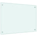 Spatschermen keuken 2 st 70x50 cm gehard glas wit