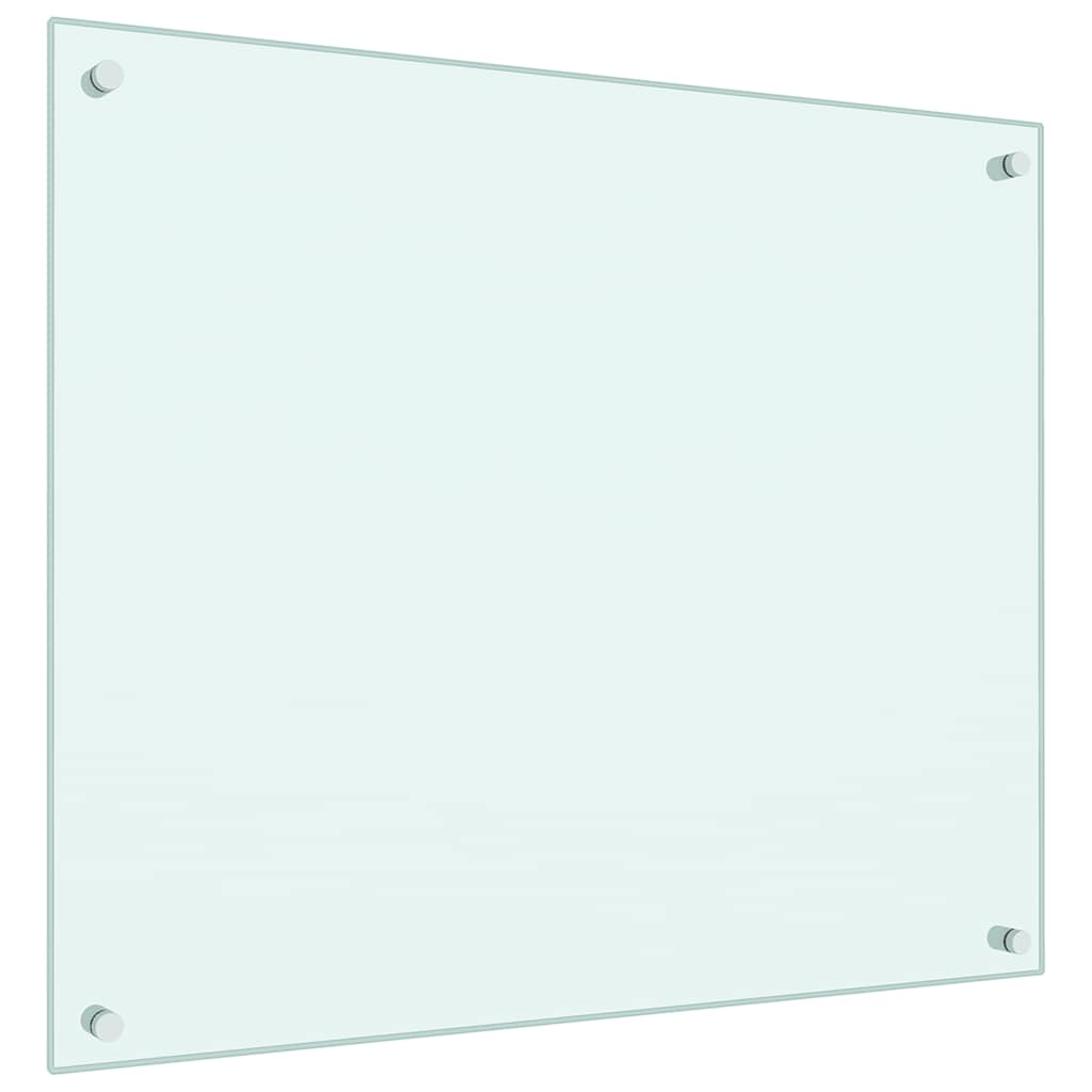 Spatschermen keuken 2 st 70x60 cm gehard glas wit