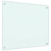 Spatschermen keuken 2 st 70x60 cm gehard glas wit