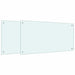 Spatschermen keuken 2 st 80x40 cm gehard glas wit