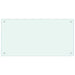 Spatschermen keuken 2 st 80x40 cm gehard glas wit