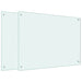 Spatschermen keuken 2 st 80x60 cm gehard glas wit