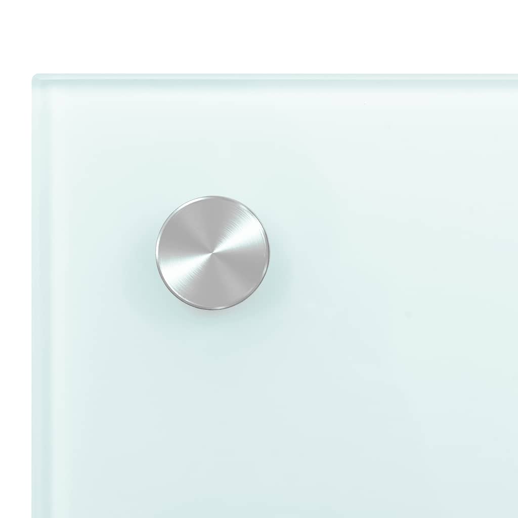 Spatschermen keuken 2 st 80x60 cm gehard glas wit