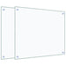Spatschermen keuken 2 st 70x60 cm gehard glas transparant