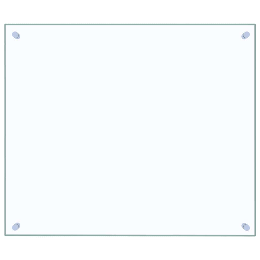 Spatschermen keuken 2 st 70x60 cm gehard glas transparant