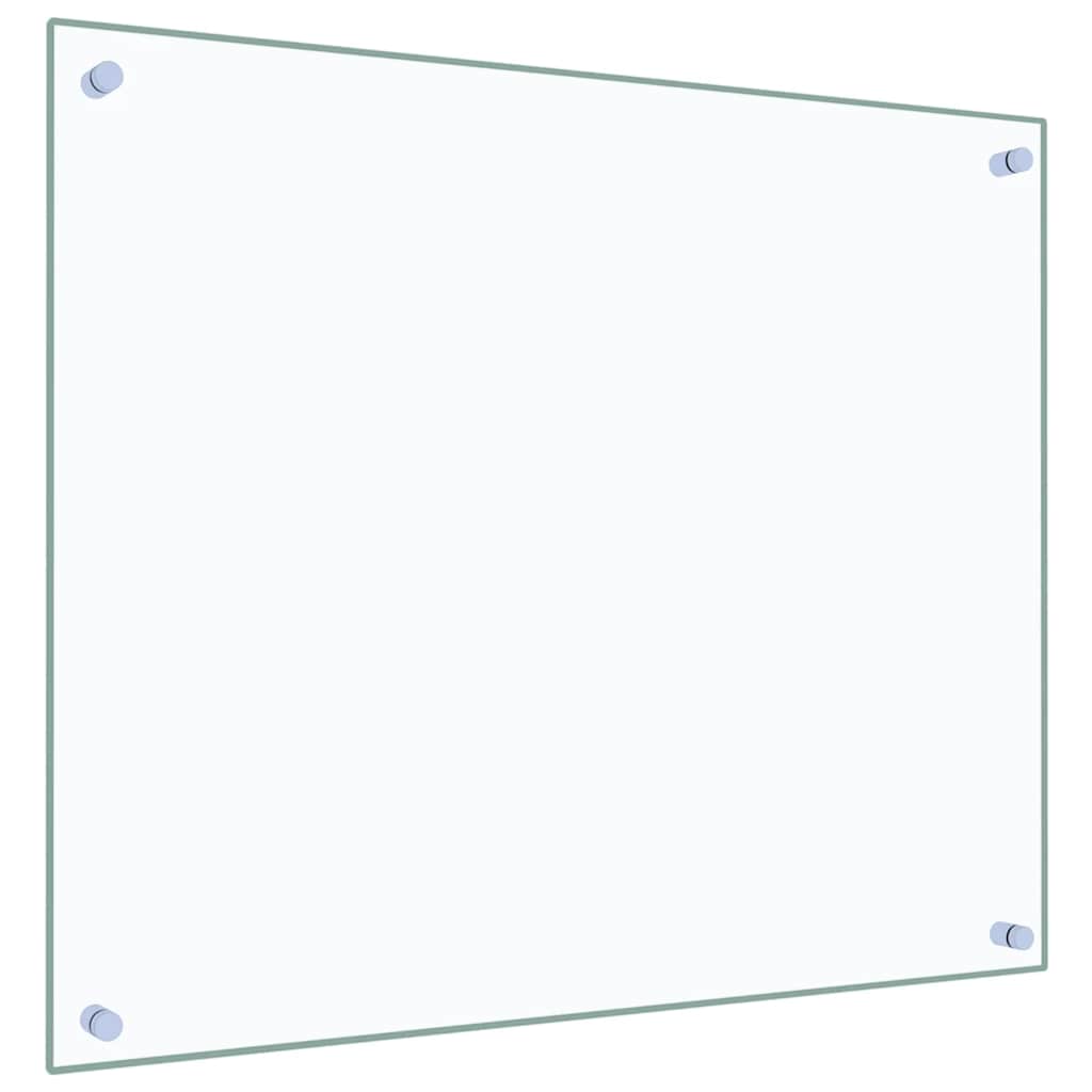 Spatschermen keuken 2 st 70x60 cm gehard glas transparant