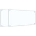 Spatschermen keuken 2 st 80x40 cm gehard glas transparant