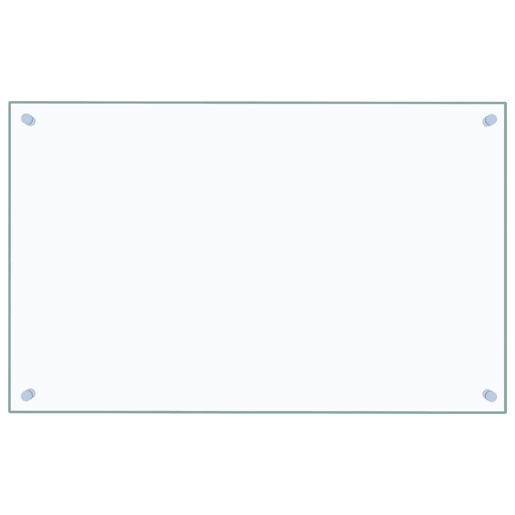 Spatschermen keuken 2 st 80x50 cm gehard glas transparant