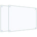 Spatschermen keuken 2 st 80x60 cm gehard glas transparant