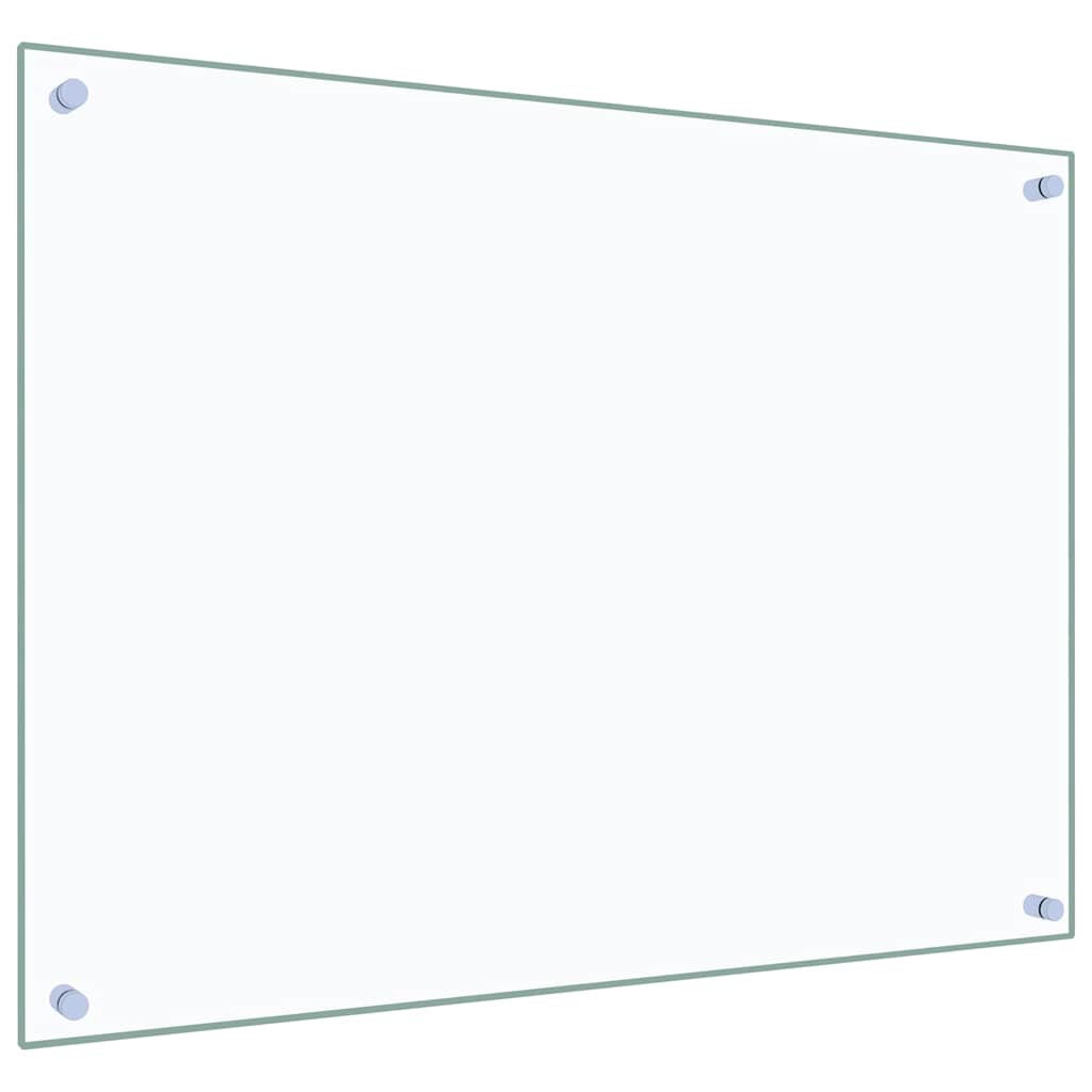 Spatschermen keuken 2 st 80x60 cm gehard glas transparant