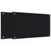 Spatschermen keuken 2 st 70x40 cm gehard glas zwart