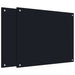 Spatschermen keuken 2 st 70x60 cm gehard glas zwart