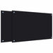 Spatschermen keuken 2 st 80x50 cm gehard glas zwart