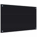 Spatschermen keuken 2 st 80x50 cm gehard glas zwart