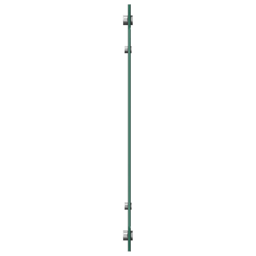 Spatschermen keuken 2 st 80x50 cm gehard glas zwart