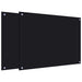 Spatschermen keuken 2 st 80x60 cm gehard glas zwart