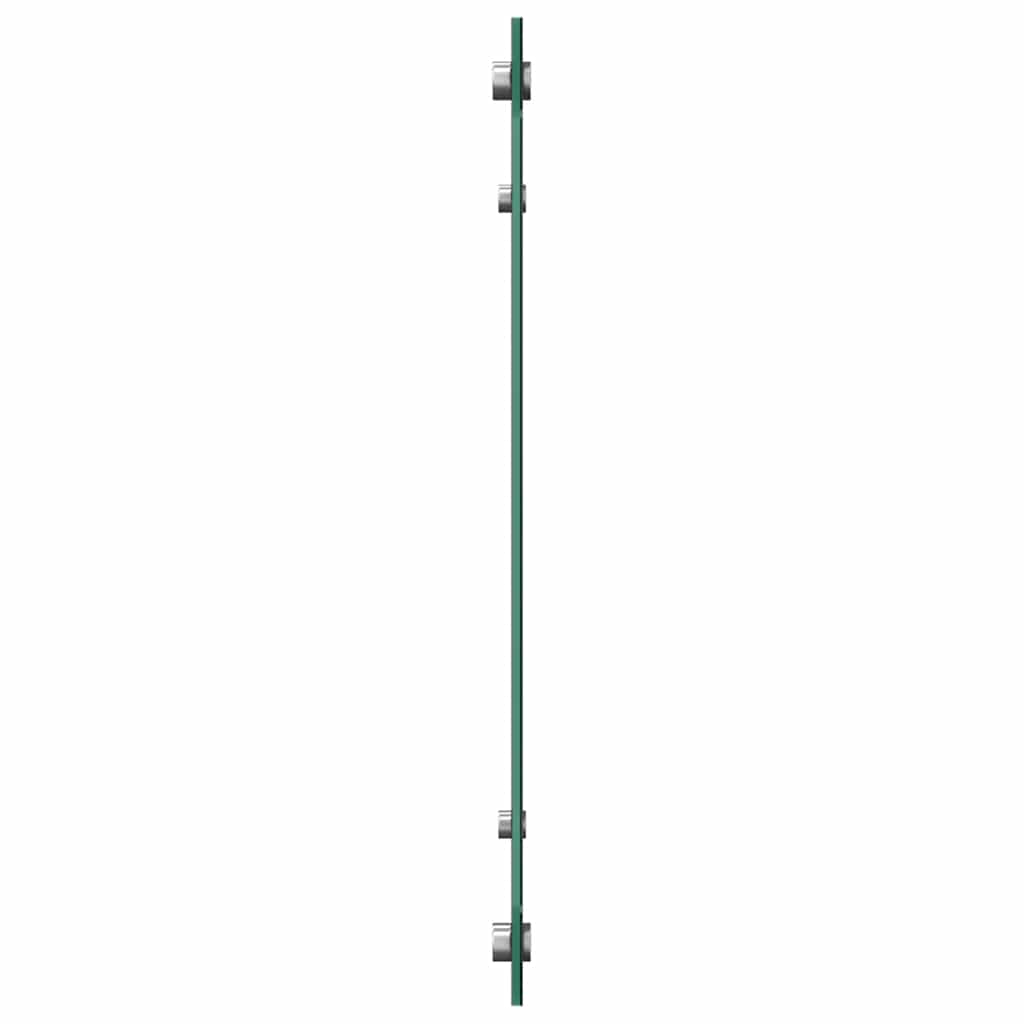 Spatschermen keuken 2 st 80x60 cm gehard glas zwart