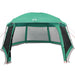 Zwembadtent uitneembare buiten- gaaswanden 618x532 cm zeegroen