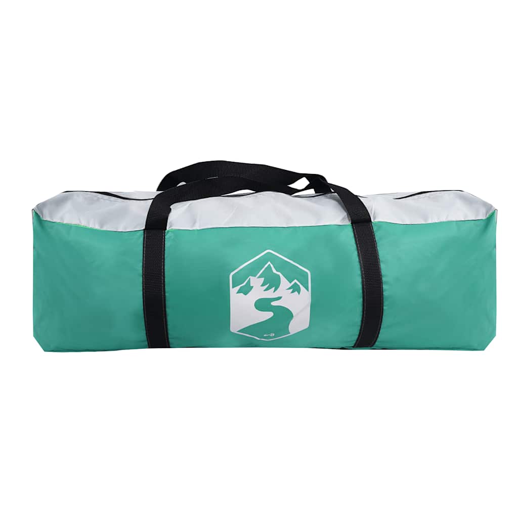 Zwembadtent uitneembare buiten- gaaswanden 618x532 cm zeegroen
