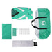 Zwembadtent uitneembare buiten- gaaswanden 618x532 cm zeegroen