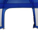 Zwembadtent afneembare buitentent gaaswanden azuurblauw