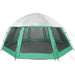 Zwembadtent uitneembare buiten- gaaswanden 510x510 cm zeegroen