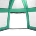 Zwembadtent uitneembare buiten- gaaswanden 510x510 cm zeegroen