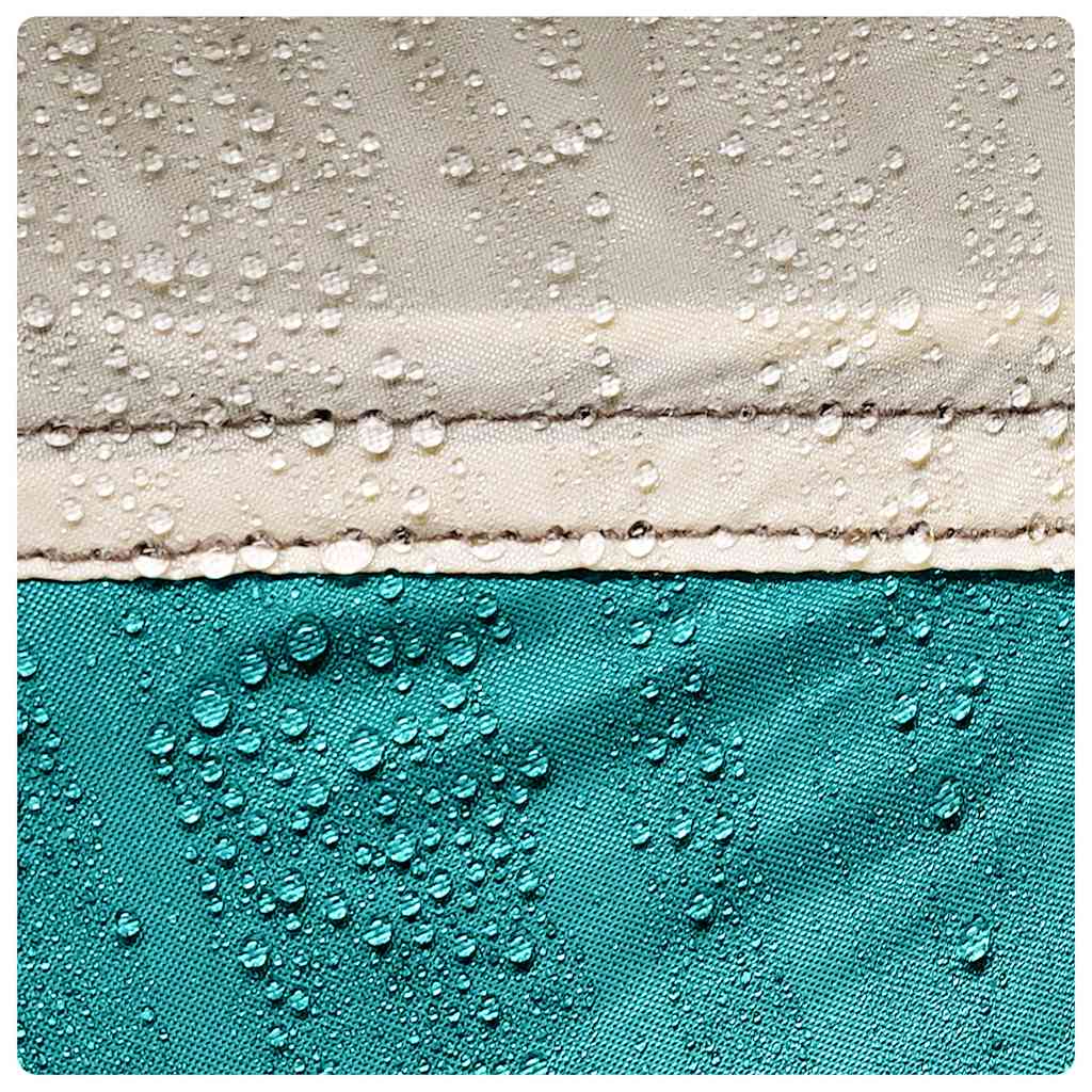 Zwembadtent uitneembare buiten- gaaswanden 612x612 cm zeegroen