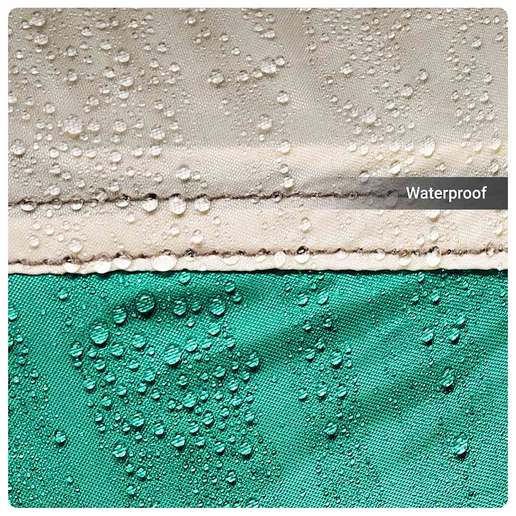 Zwembadtent uitneembare buiten- gaaswanden 690x690 cm zeegroen