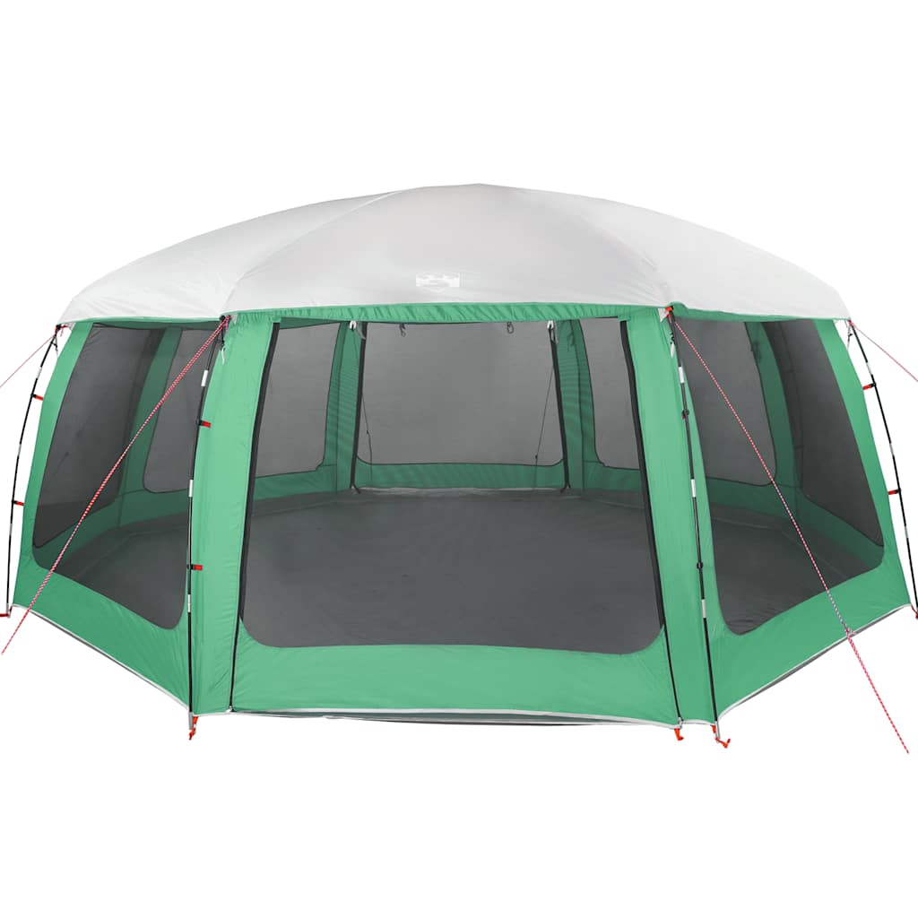 Zwembadtent uitneembare buiten- gaaswanden 690x690 cm zeegroen