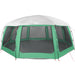 Zwembadtent uitneembare buiten- gaaswanden 690x690 cm zeegroen